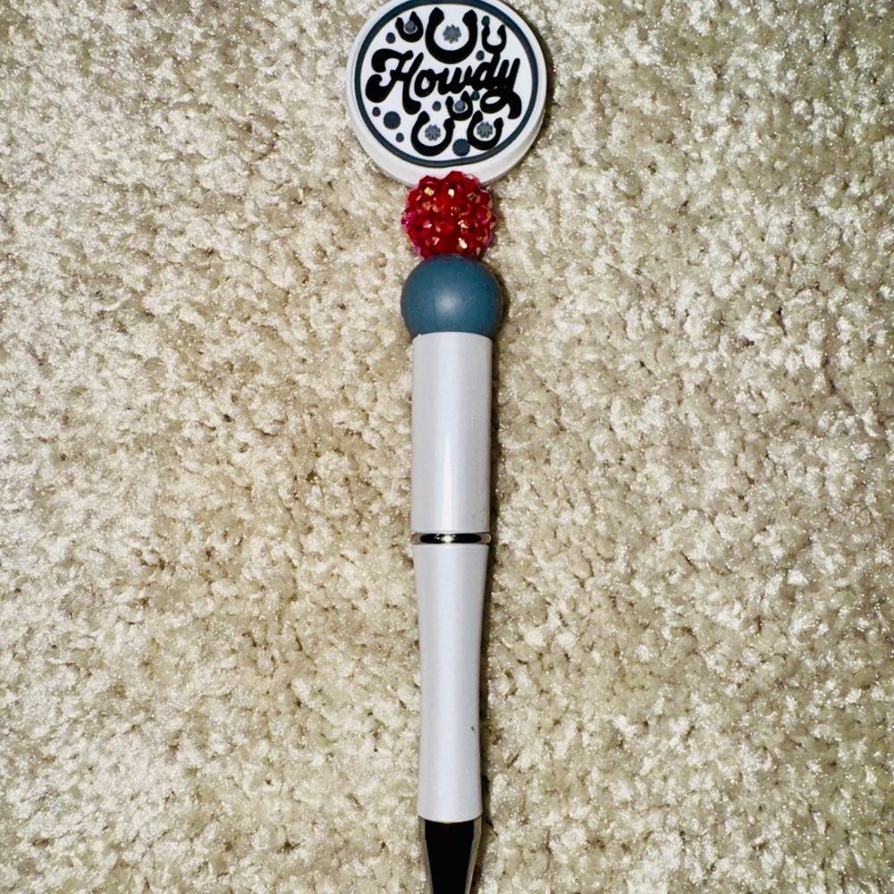 Texas Country Howdy Beaded Pen
